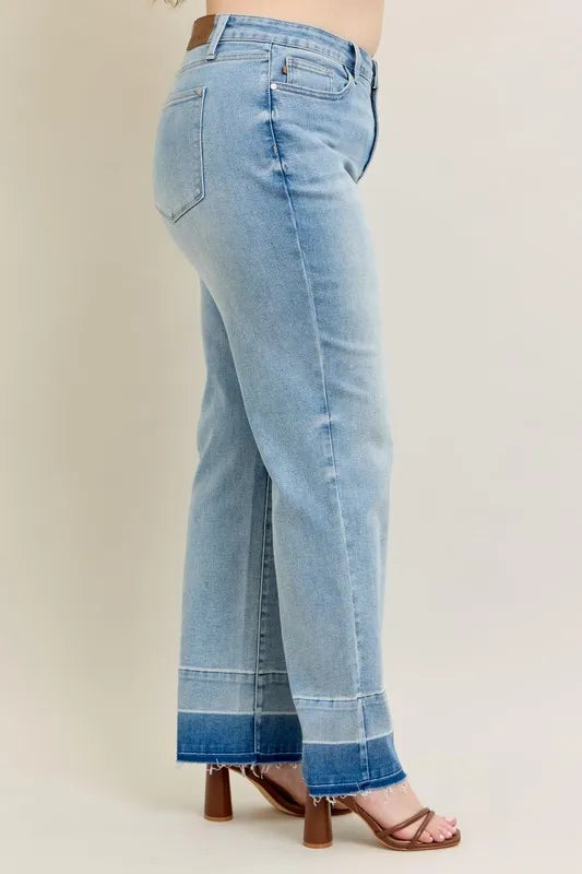 Judy Blue Full Size Mr Release Hem Wide Leg Jeans Plus Size 7e08362a-0bd4-4d1f-b660-e609bbd40e12-Max-Origin