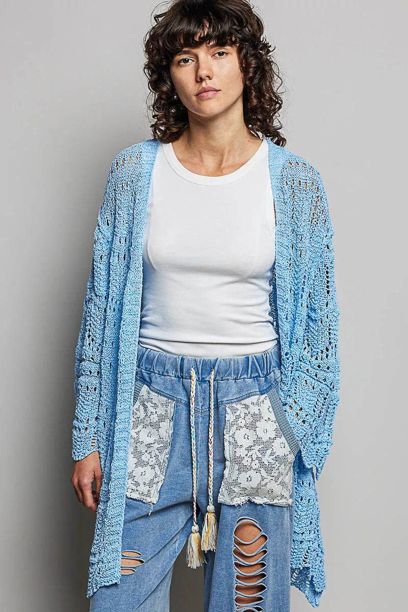 POL Openwork Lightweight Open Front Cardigan with Scalloped Edge 7ef626eb-2245-409c-964e-dd482d6303a9-Max-Origin