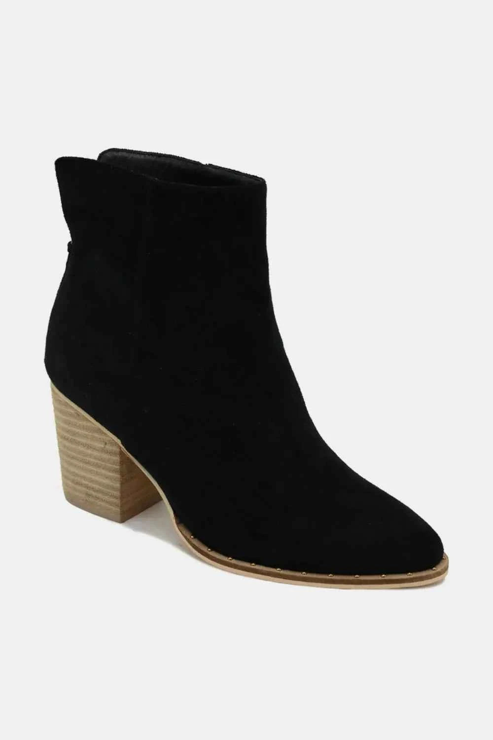 Beast Fashion Suede Point Toe Ankle Booties Beast Fashion Suede Point Toe Ankle Booties