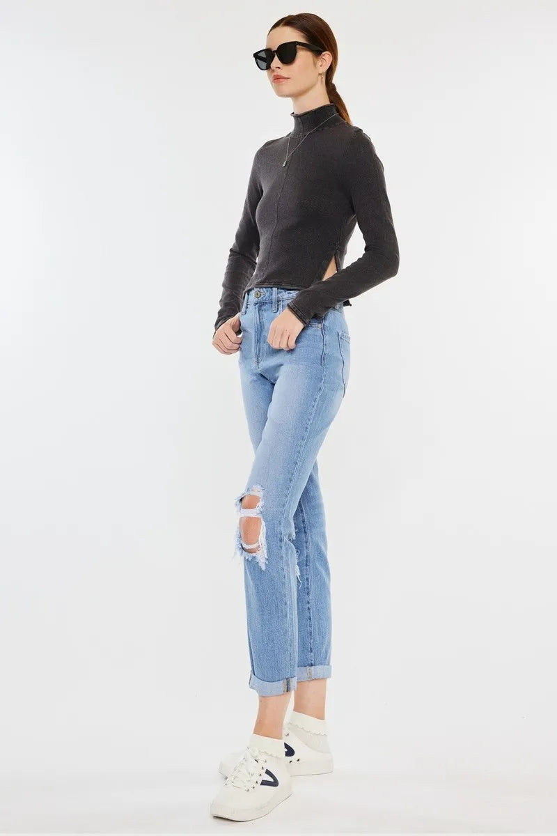 Kancan High Rise Distressed Mom Jeans 8068189530334c8c9eddc7223b27a769-Max-Origin