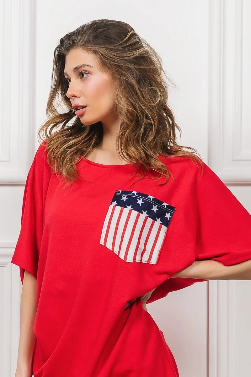 BiBi French Terry With Front Pocket Dolman Sleeves Top 81278c4a202643b5974cbf064f60a8d4-Max-Origin