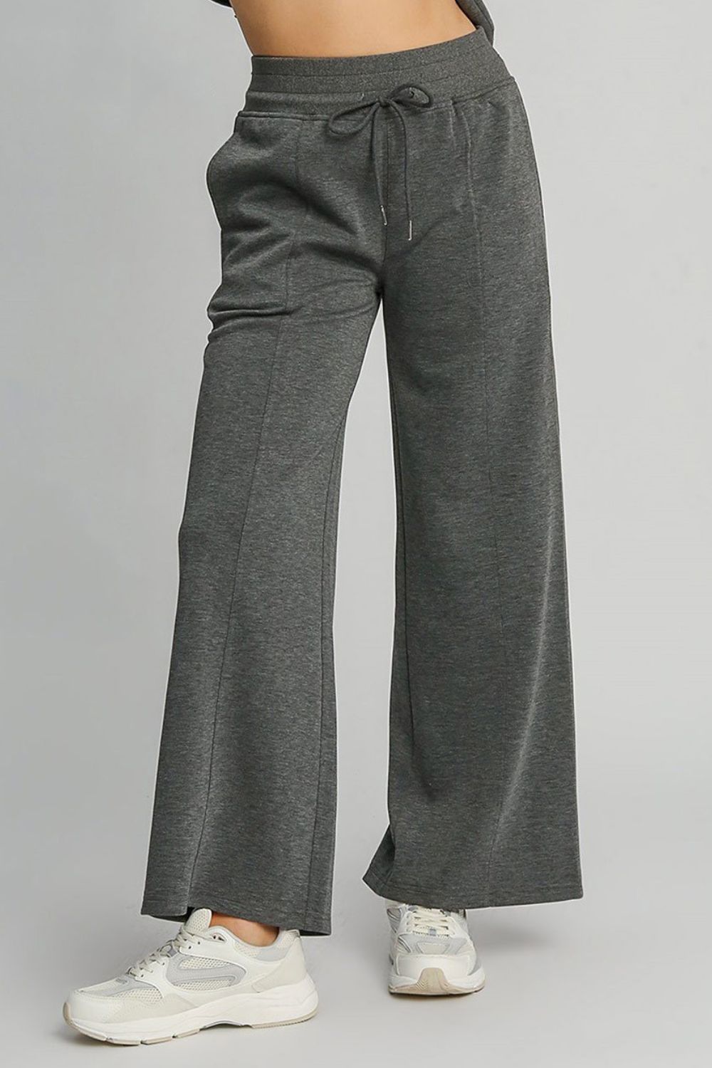 Umgee Full Size Drawstring Wide Leg Pants with Pockets Umgee Full Size Drawstring Wide Leg Pants with Pockets - TopFashionHQ