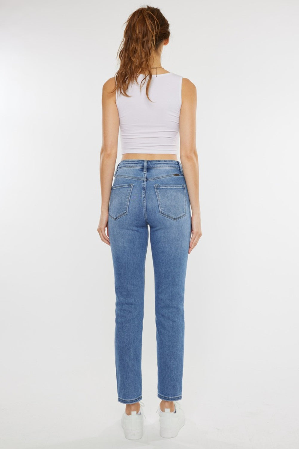 Kancan Full Size Cat's Whiskers High Waist Jeans Kancan Full Size Cat's Whiskers High Waist Jeans - TopFashionHQ