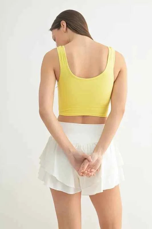 MONO B Ruched Front Active Tank MONO B Ruched Front Active Tank