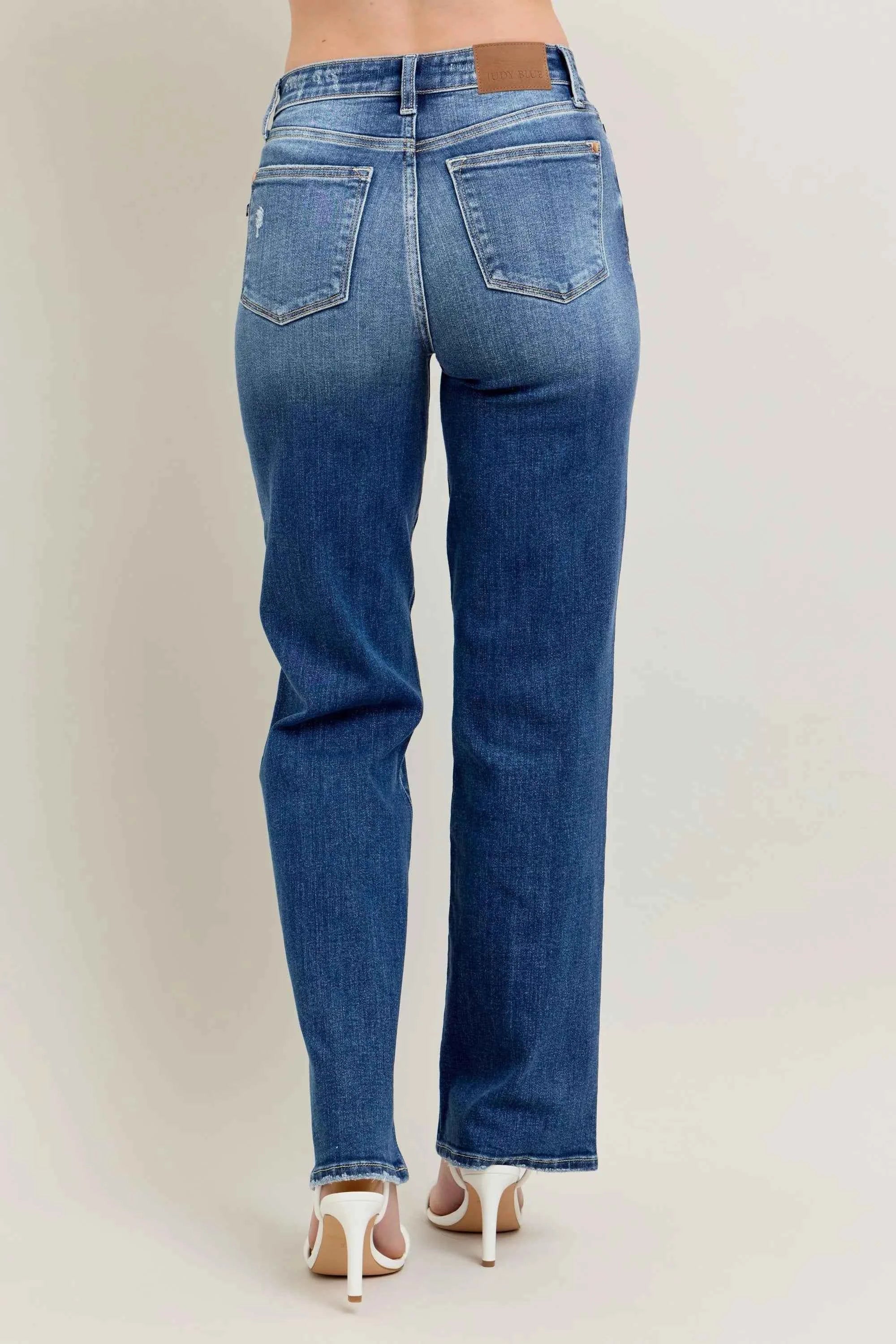 Judy Blue Full Size High Waist 90's Straight Leg Jeans Plus Size Judy Blue Full Size High Waist 90's Straight Leg Jeans Plus Size