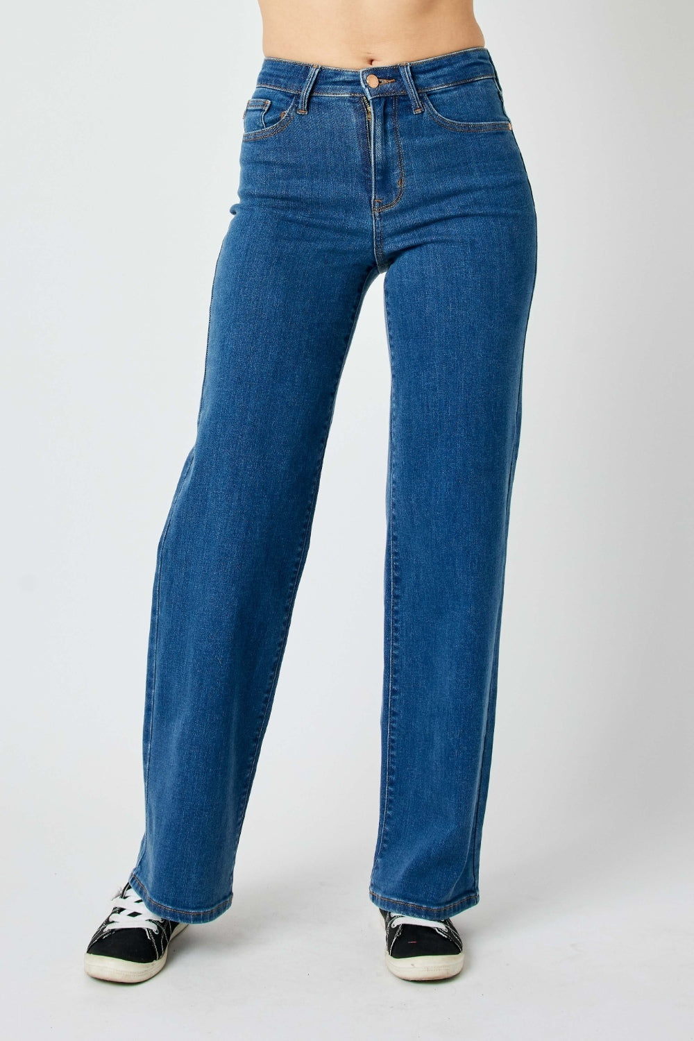 Judy Blue Full Size High Rise Straight Jeans Judy Blue Full Size High Rise Straight Jeans - TopFashionHQ