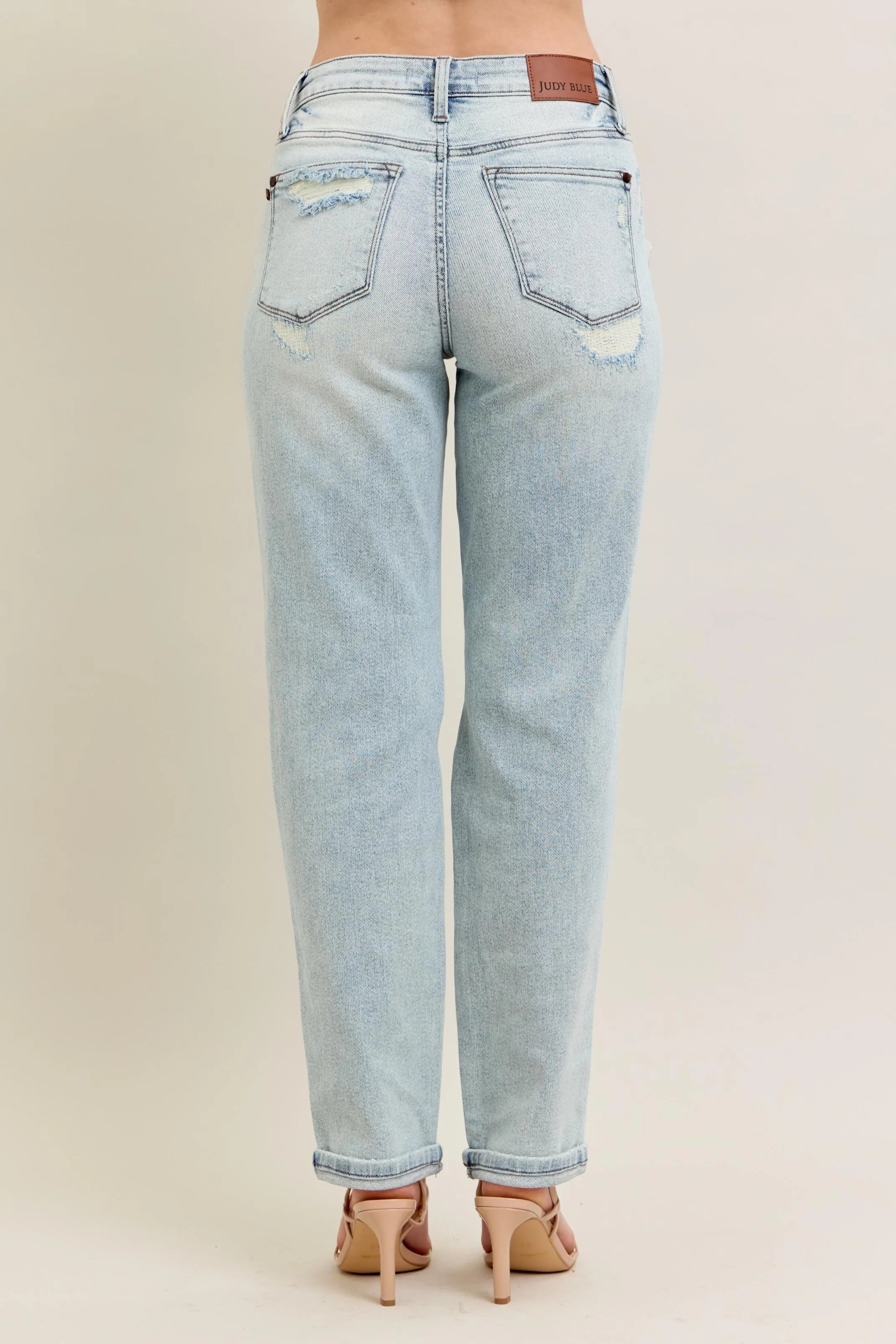 Judy Blue Full Size Mr Repair Stitch Detail Destroy Single Cuff Bf Jeans Plus Size 84361c7936fa42b89c2ba54f2c0097fc-Max-Origin