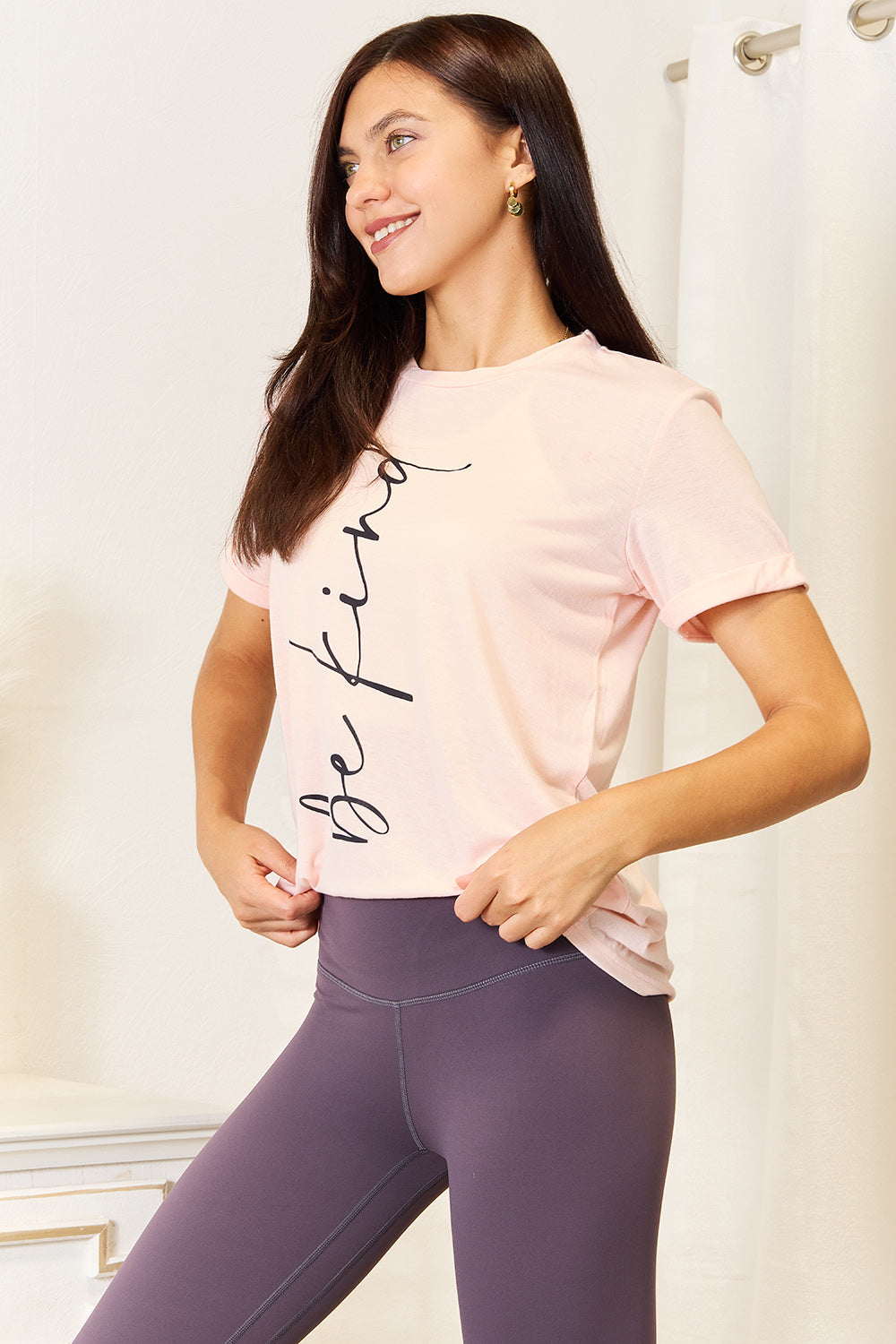 Simply Love BE KIND Graphic Round Neck T-Shirt Simply Love BE KIND Graphic Round Neck T-Shirt - TopFashionHQ