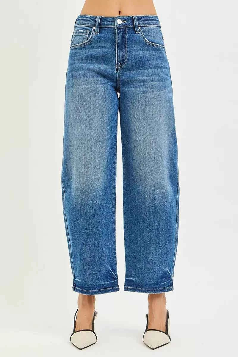 RISEN Slouchy Cropped Barrel Jeans RISEN Slouchy Cropped Barrel Jeans