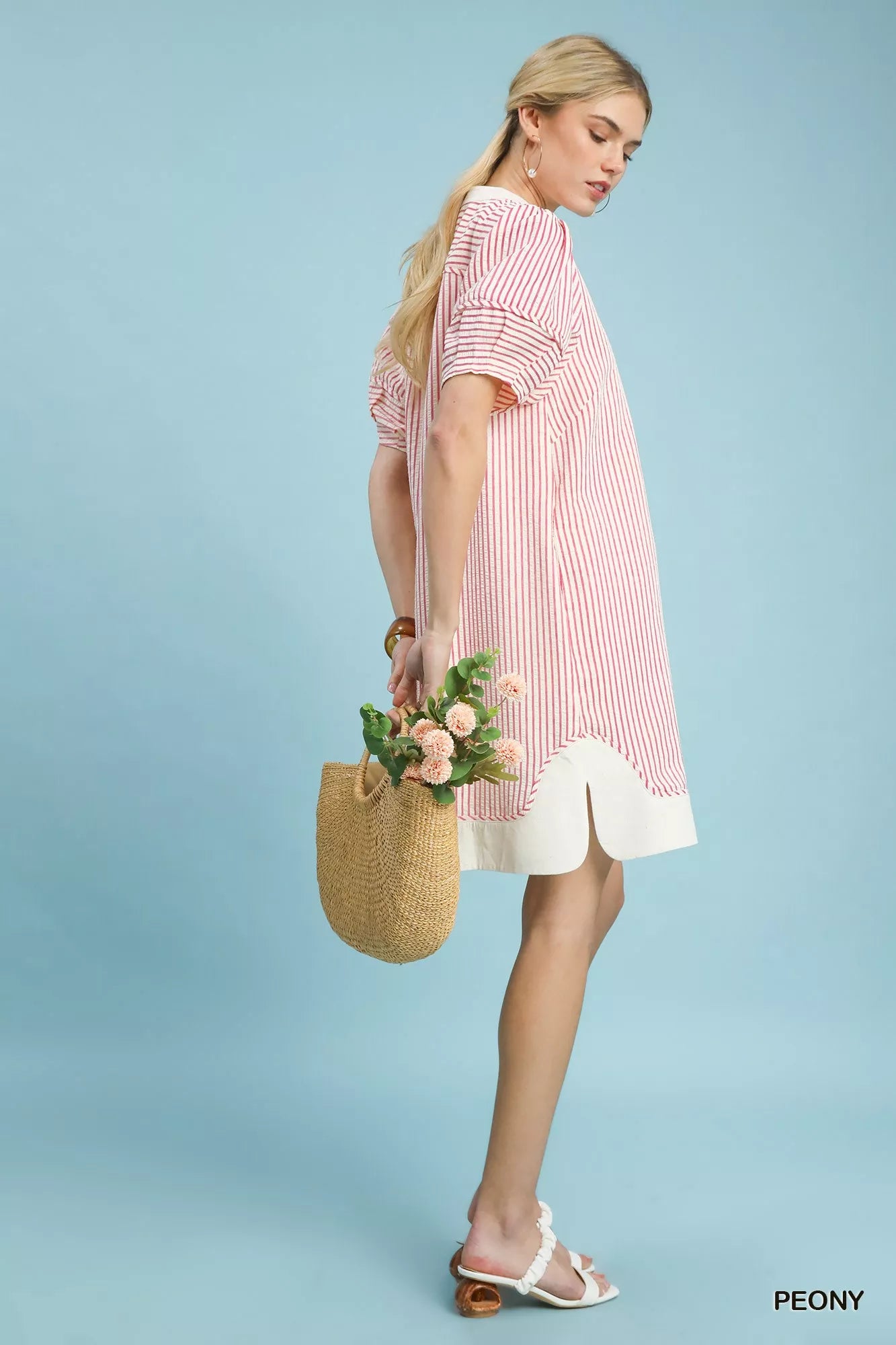 Umgee Pinstripe Shift Dress with Contrast Trim 857253b4-8221-42d1-9fc5-49b73d7cbb9e-Max-Origin