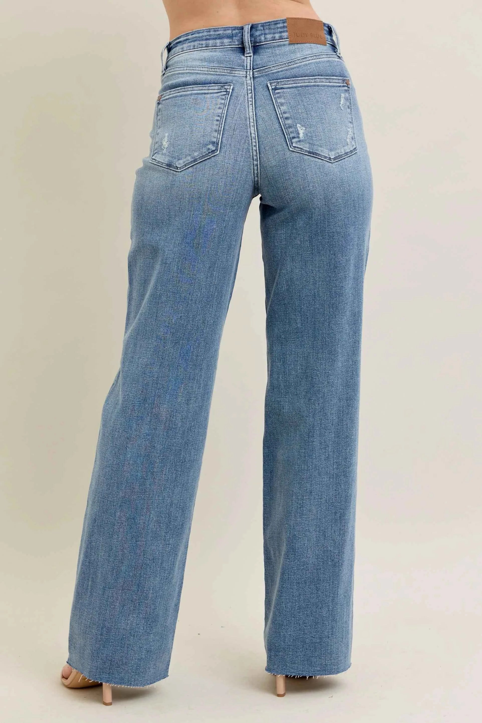 Judy Blue Full Size V - Front Baggy Jeans Plus Size Judy Blue Full Size V - Front Baggy Jeans Plus Size