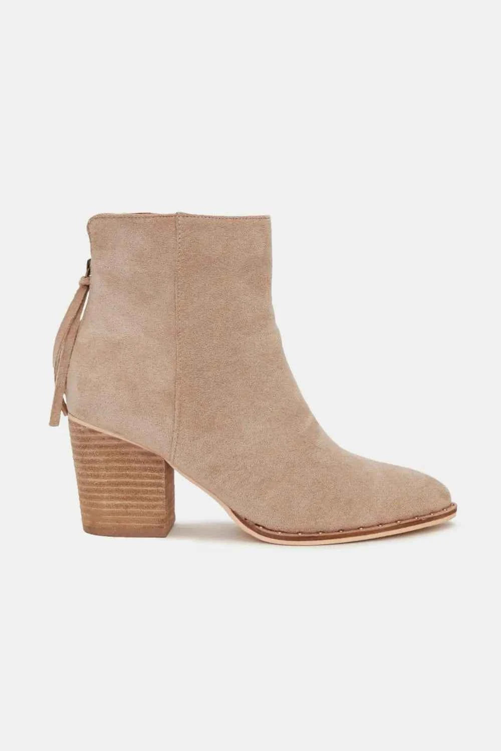 Beast Fashion Suede Point Toe Ankle Booties Beast Fashion Suede Point Toe Ankle Booties