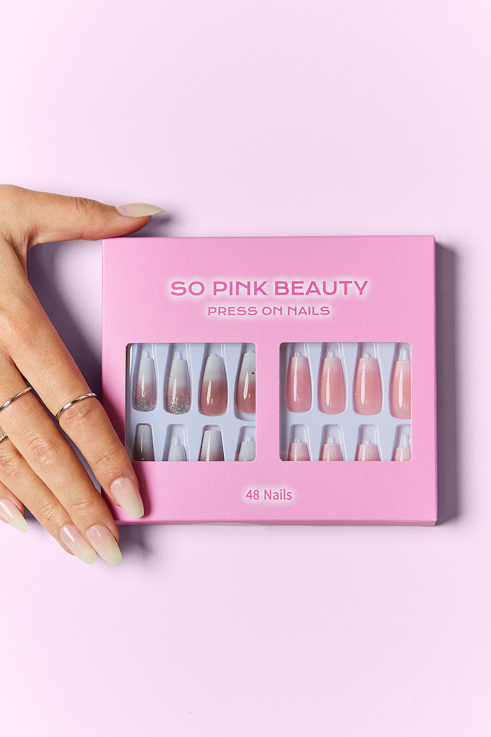 SO PINK BEAUTY Press On Nails 2 Packs SO PINK BEAUTY Press On Nails 2 Packs - TopFashionHQ