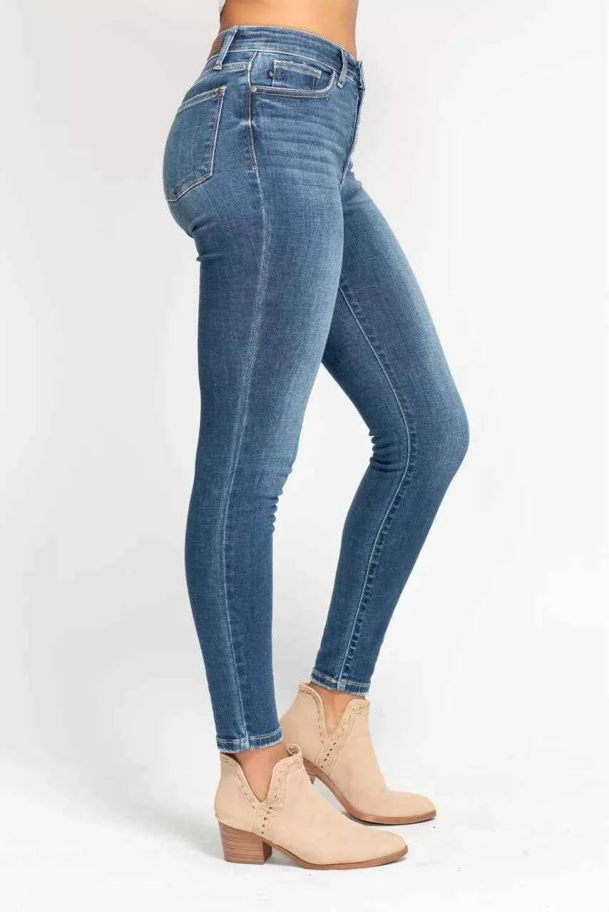 Judy Blue Full Size High Rise Button Fly Skinny Jeans Plus Size Judy Blue Full Size High Rise Button Fly Skinny Jeans Plus Size