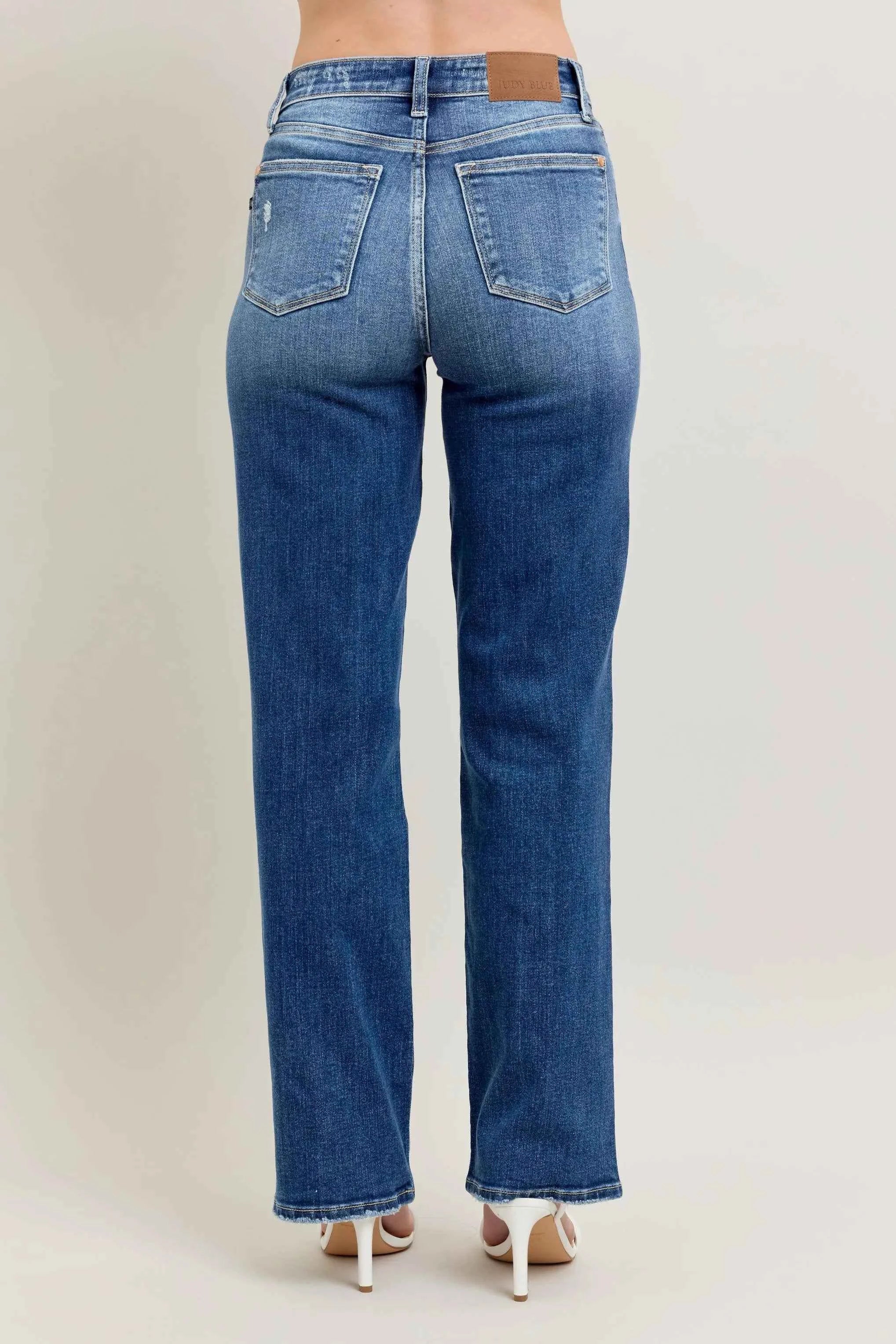 Judy Blue Full Size High Waist 90's Straight Leg Jeans Plus Size Judy Blue Full Size High Waist 90's Straight Leg Jeans Plus Size