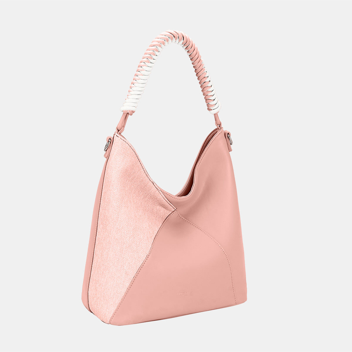 David Jones Woven Handle PU Leather Handbag David Jones Woven Handle PU Leather Handbag - TopFashionHQ