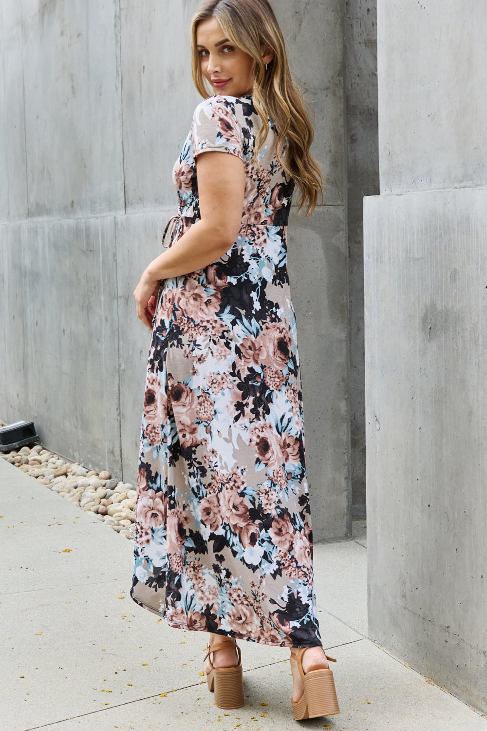 Heimish Give Me Roses Full Size Floral Maxi Wrap Dress Heimish Give Me Roses Full Size Floral Maxi Wrap Dress - TopFashionHQ