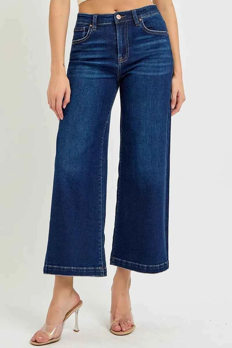 RISEN High Rise Crop Wide Jeans RISEN High Rise Crop Wide Jeans