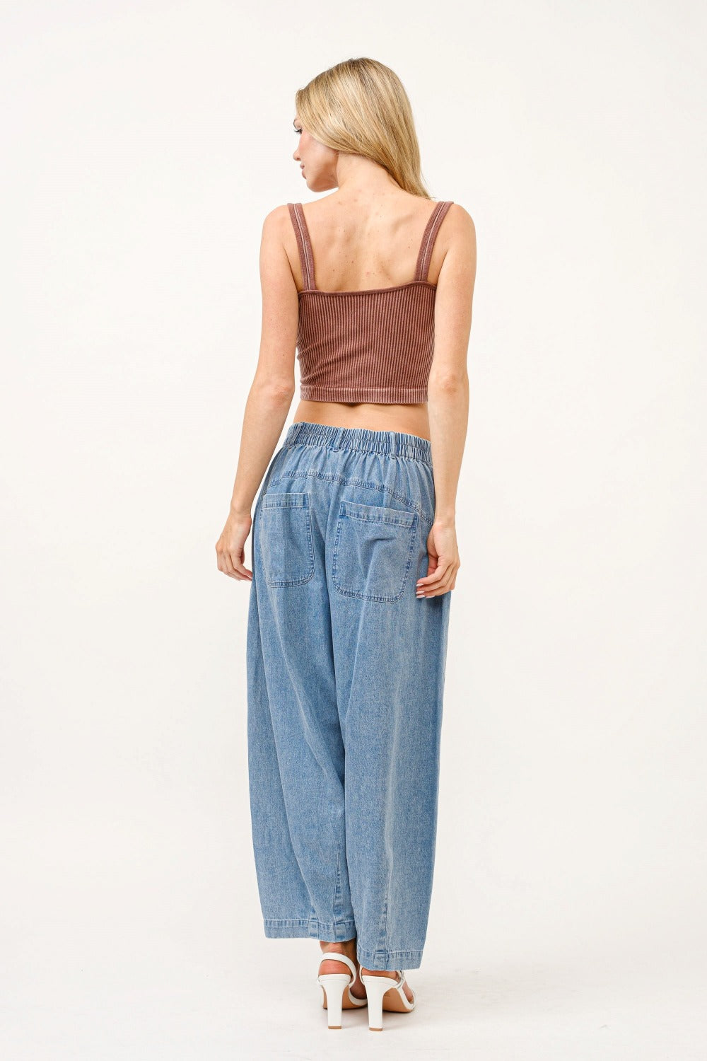 And The Why Elastic Back Pleated Baggy Jeans And The Why Elastic Back Pleated Baggy Jeans