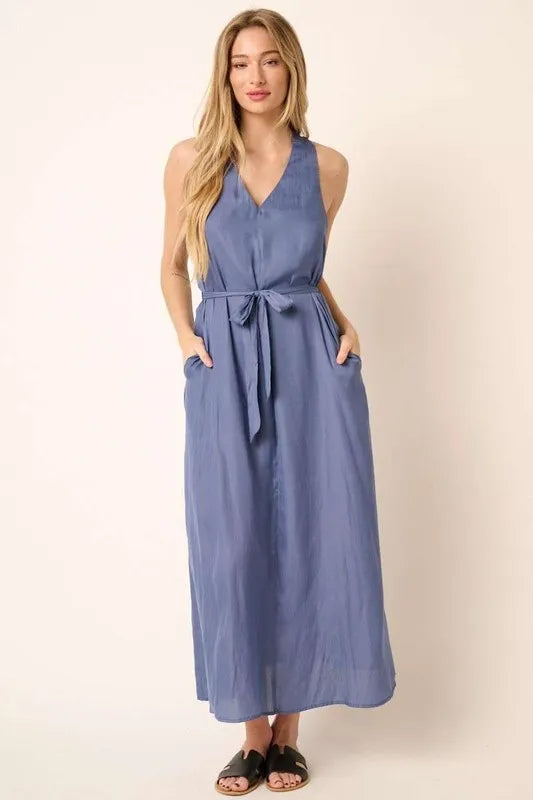 Mittoshop Cross Back Belted V Neck Tank Maxi Dress 8bd56bda-e85d-47ab-8552-8c3c2d2e7134-Max