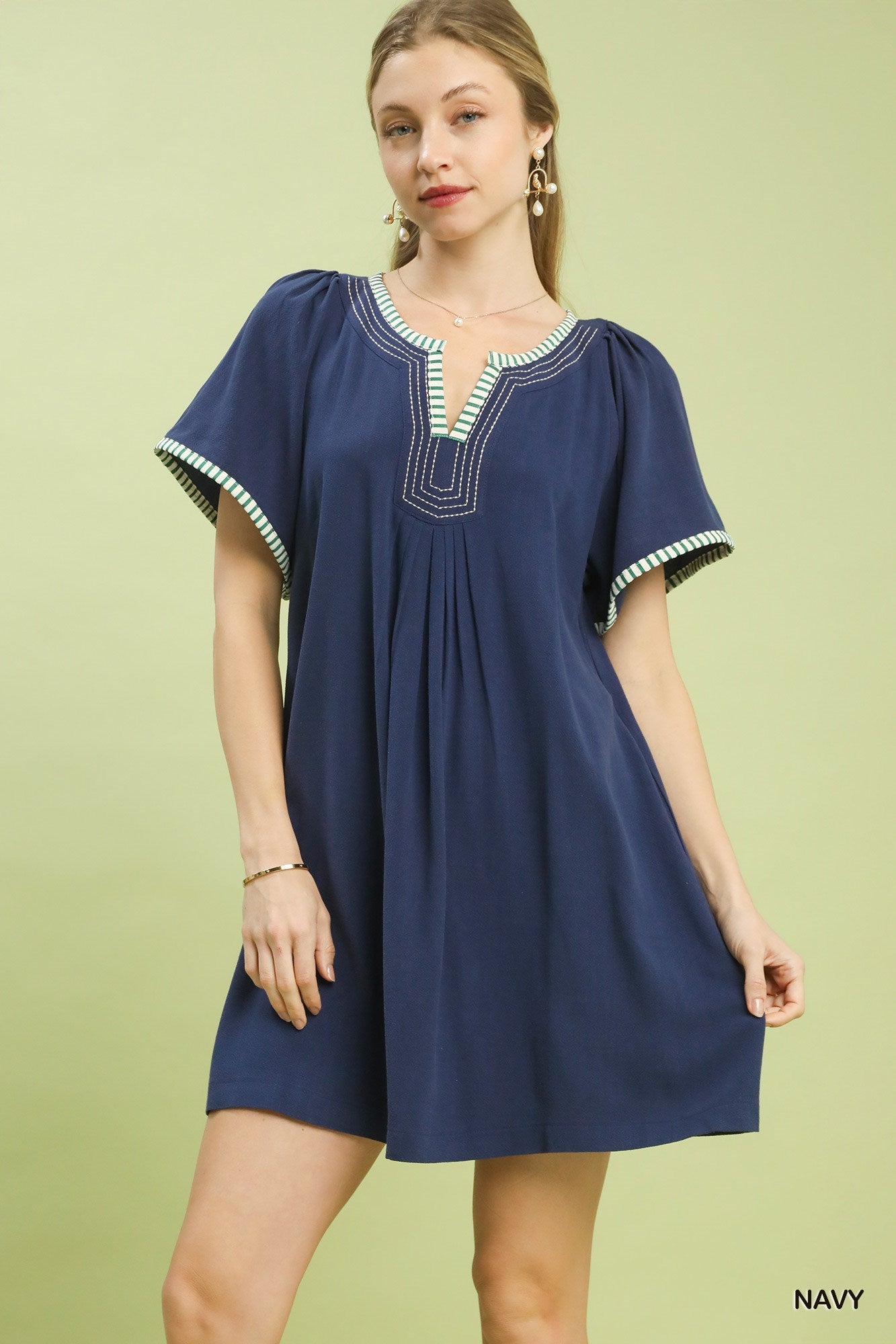 Umgee Linen Trim Tunic Dress 8c16c037-1a4c-4f42-86d4-0e1f68d66182-Max
