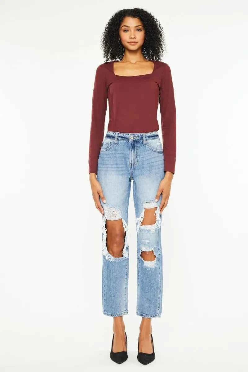 Kancan High Rise Distressed Boyfriend Jeans Kancan High Rise Distressed Boyfriend Jeans