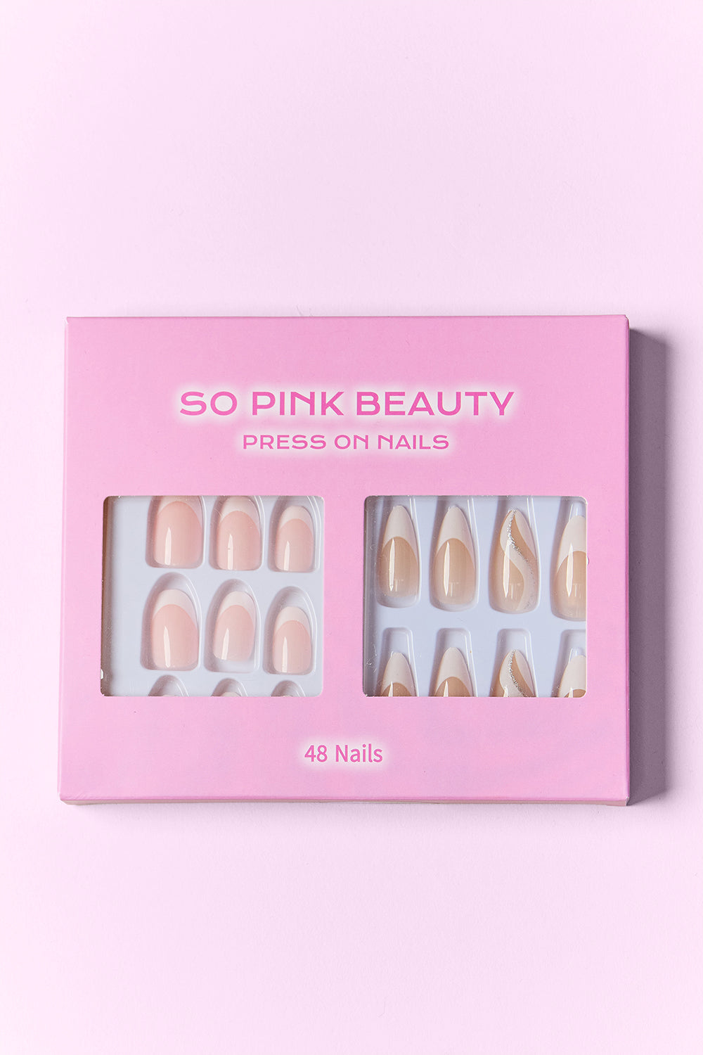 SO PINK BEAUTY Press On Nails 2 Packs SO PINK BEAUTY Press On Nails 2 Packs - TopFashionHQ