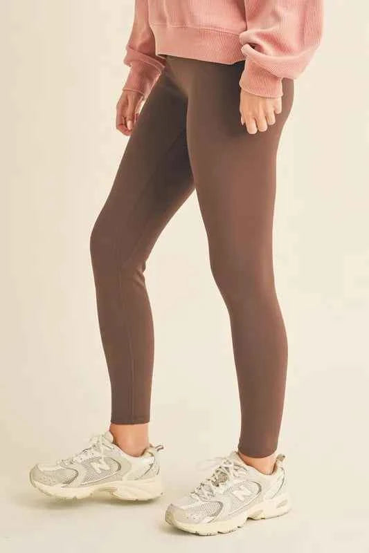 Yelete Full Size Fleece Lined High Waisted Leggings Yelete Full Size Fleece Lined High Waisted Leggings