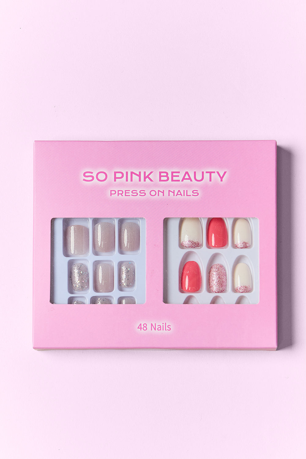 SO PINK BEAUTY Press On Nails 2 Packs SO PINK BEAUTY Press On Nails 2 Packs - TopFashionHQ