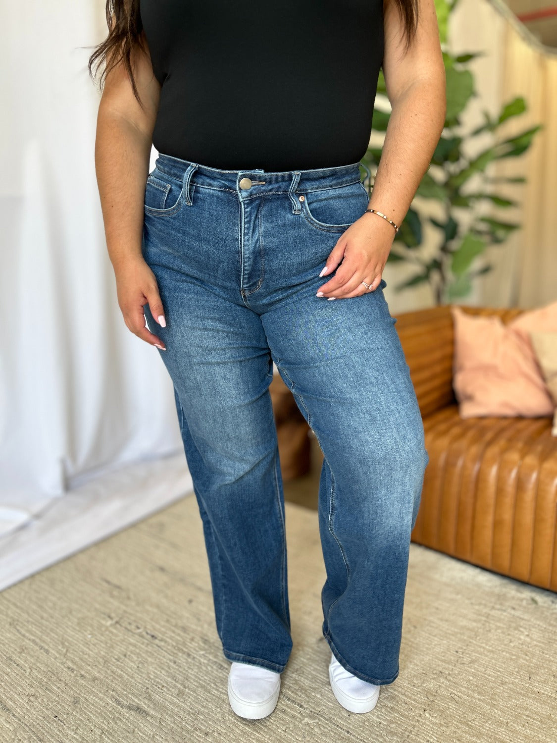 RFM Full Size High Rise Tummy Control Wide Leg Jeans RFM Full Size High Rise Tummy Control Wide Leg Jeans
