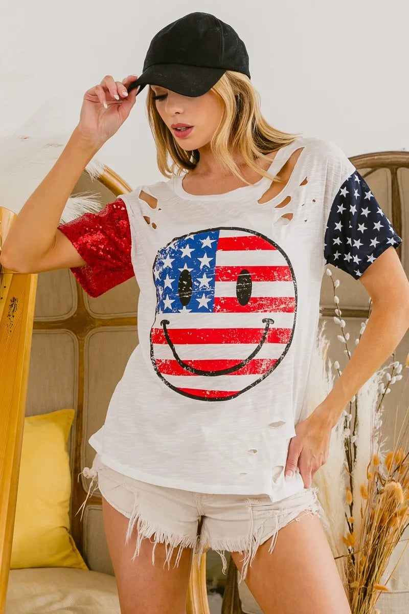 BiBi Fourth Of July Top With Laser Cut And Smile Face 8d908e2617584767b36253d9d8e72dee-Max-Origin