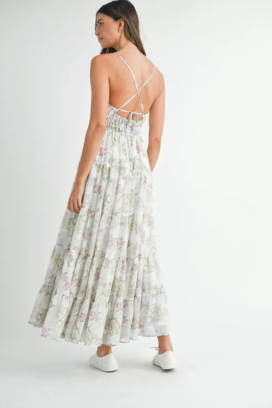 MABLE Floral Print Tiered Cami Maxi Dress 8da03b1d6f7948a2aa01baac4f126adc-Max-Origin