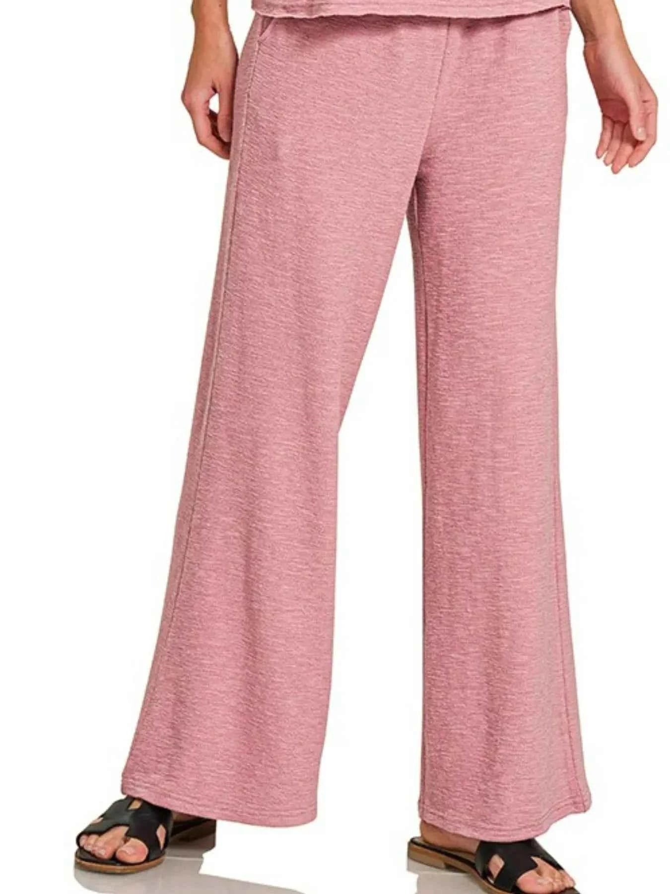 Zenana Cotton Slub Tank and Pants Set Zenana Cotton Slub Tank and Pants Set
