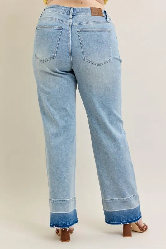 Judy Blue Full Size Mr Release Hem Wide Leg Jeans Plus Size 8e084d53-4697-4575-bf4b-0774174b7a31-Max-Origin