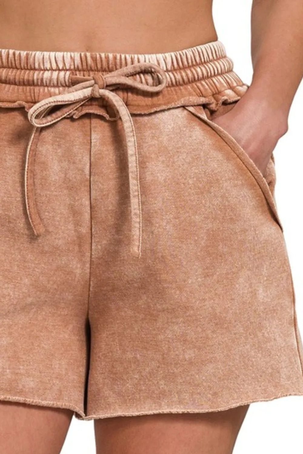 Zenana Acid Wash Fleece Drawstring Shorts With Pockets 8f327a9f-eceb-4daa-b1bc-fce3b48959fe-Max-Origin