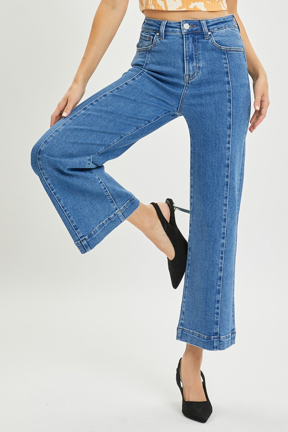 RISEN Full Size High Rise Wide Leg Jeans RISEN Full Size High Rise Wide Leg Jeans - TopFashionHQ