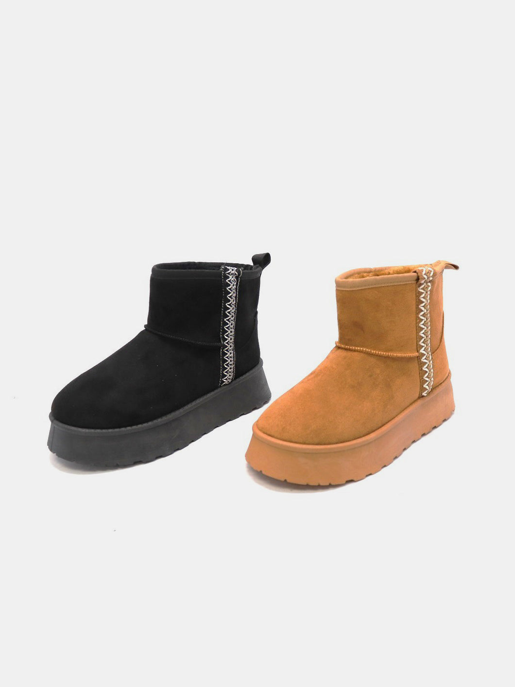 WILD DIVA Round Toe Platform Boots WILD DIVA Round Toe Platform Boots - TopFashionHQ