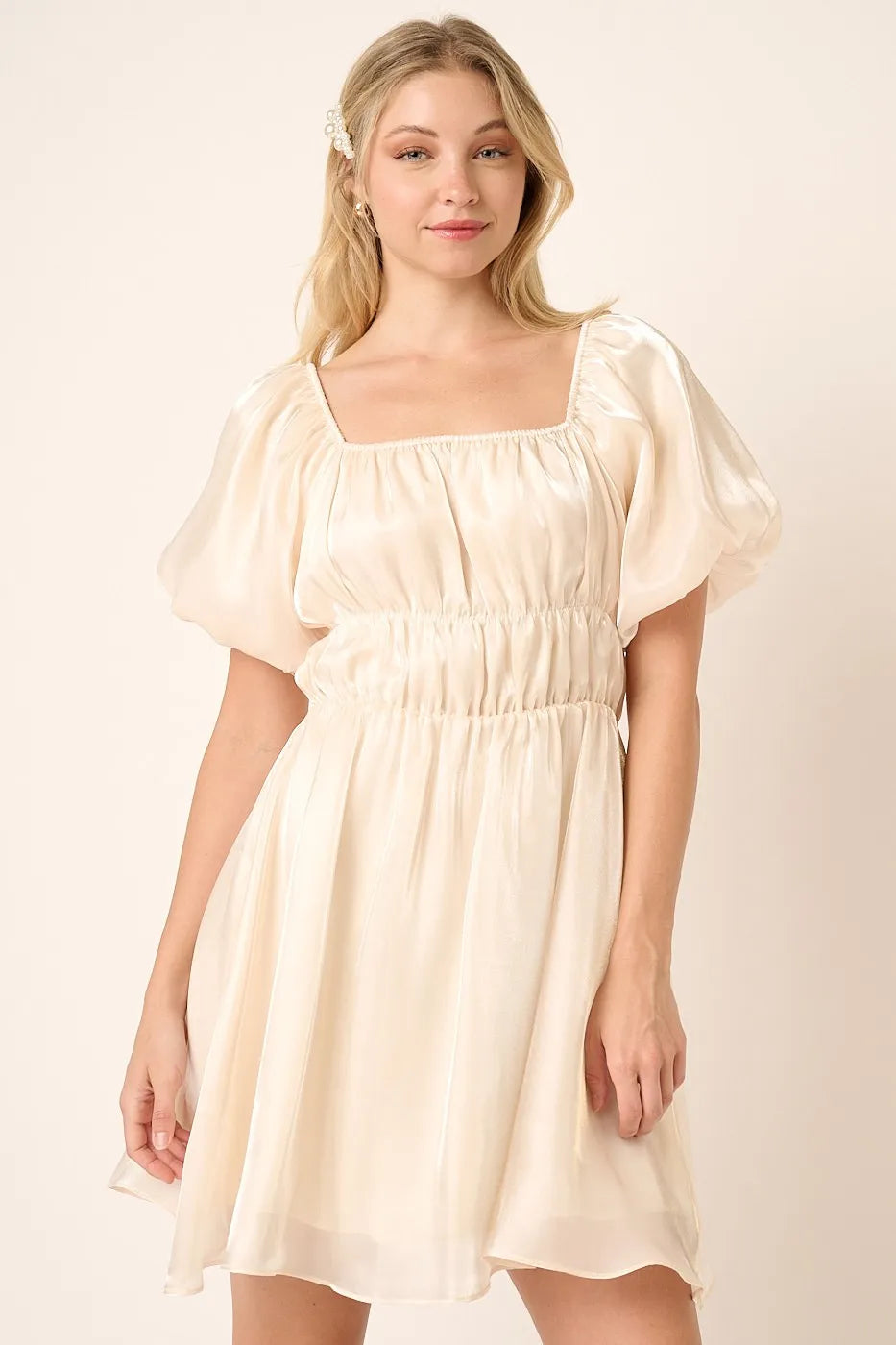 Mittoshop Metallic Organza Fabric Balloon Sleeve Mini Dress 8f9fd8cc2bc648a0973a55bb01afe416-Max-Origin