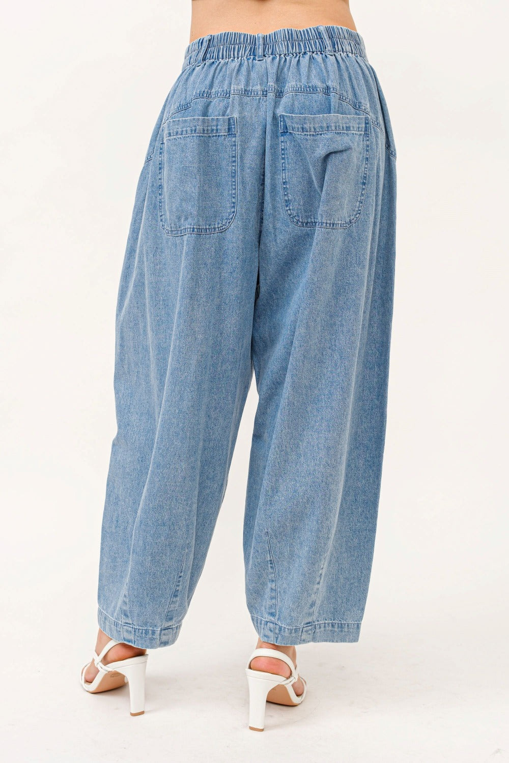 And The Why Elastic Back Pleated Baggy Jeans And The Why Elastic Back Pleated Baggy Jeans