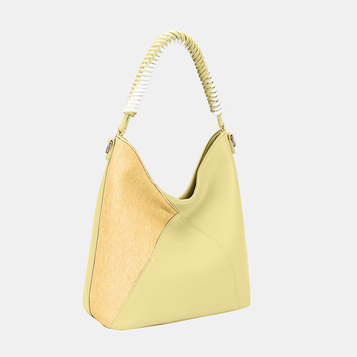 David Jones Woven Handle PU Leather Handbag David Jones Woven Handle PU Leather Handbag - TopFashionHQ