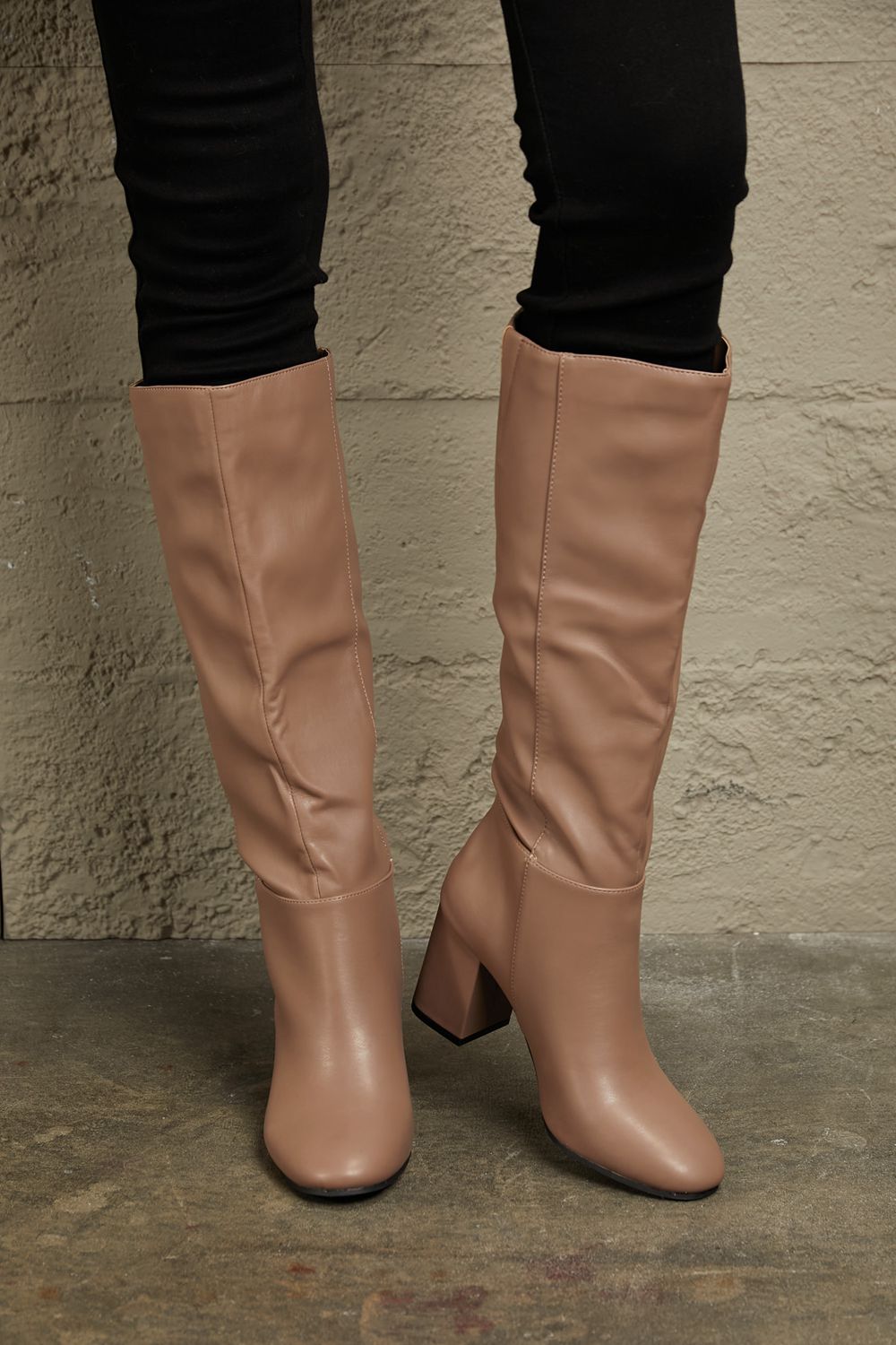 East Lion Corp Block Heel Knee High Boots East Lion Corp Block Heel Knee High Boots - TopFashionHQ