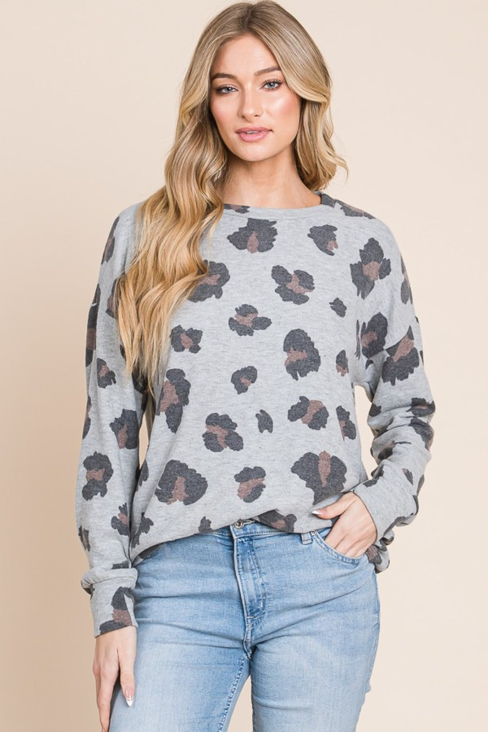 BOMBOM Leopard Drop Shoulder T-Shirt BOMBOM Leopard Drop Shoulder T-Shirt - TopFashionHQ
