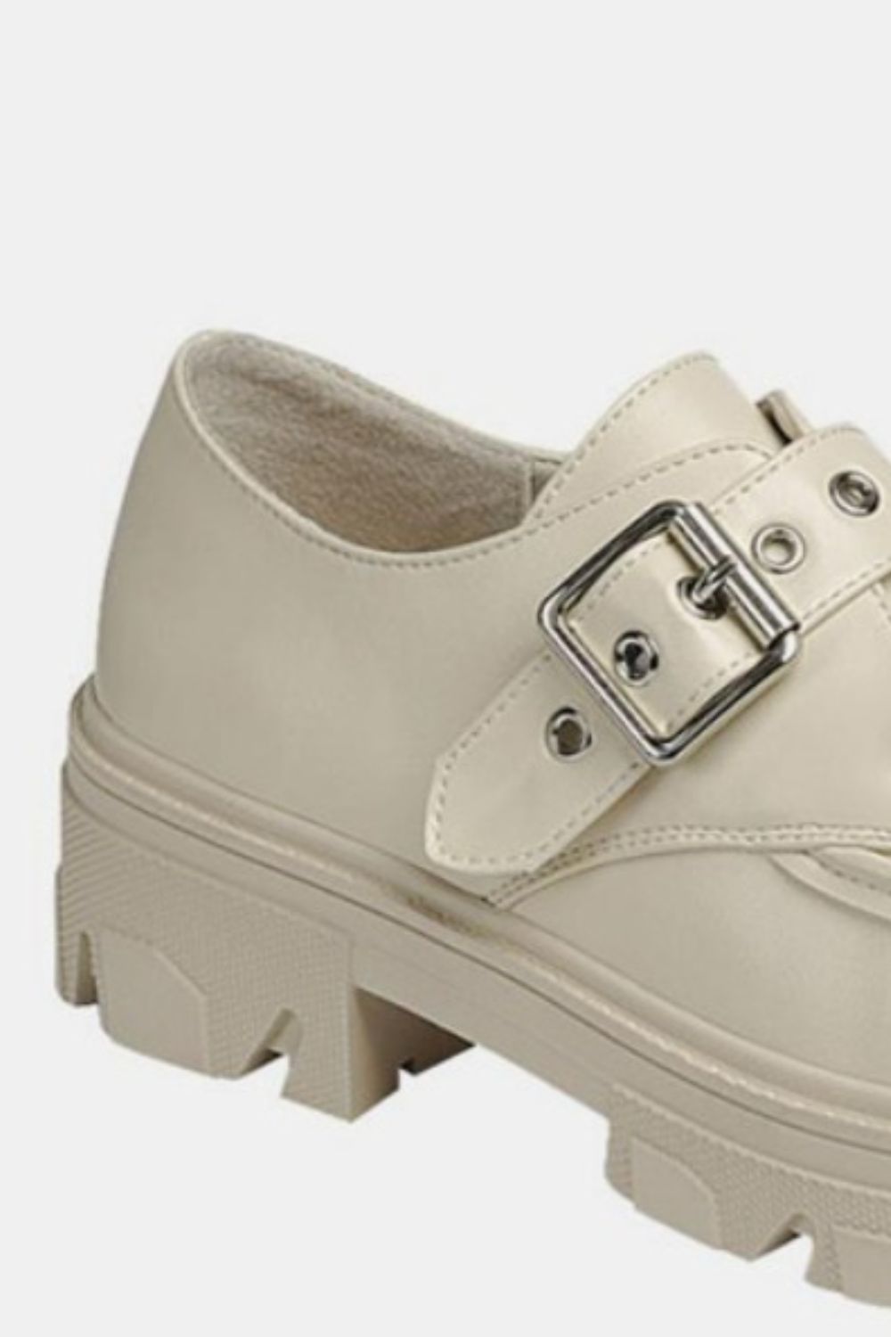 Forever Link Buckled Platform Lug Sole Loafers Forever Link Buckled Platform Lug Sole Loafers