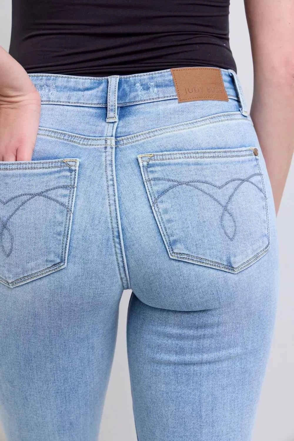 Judy Blue Mid Rise Thermal Bootcut Jeans Judy Blue Mid Rise Thermal Bootcut Jeans