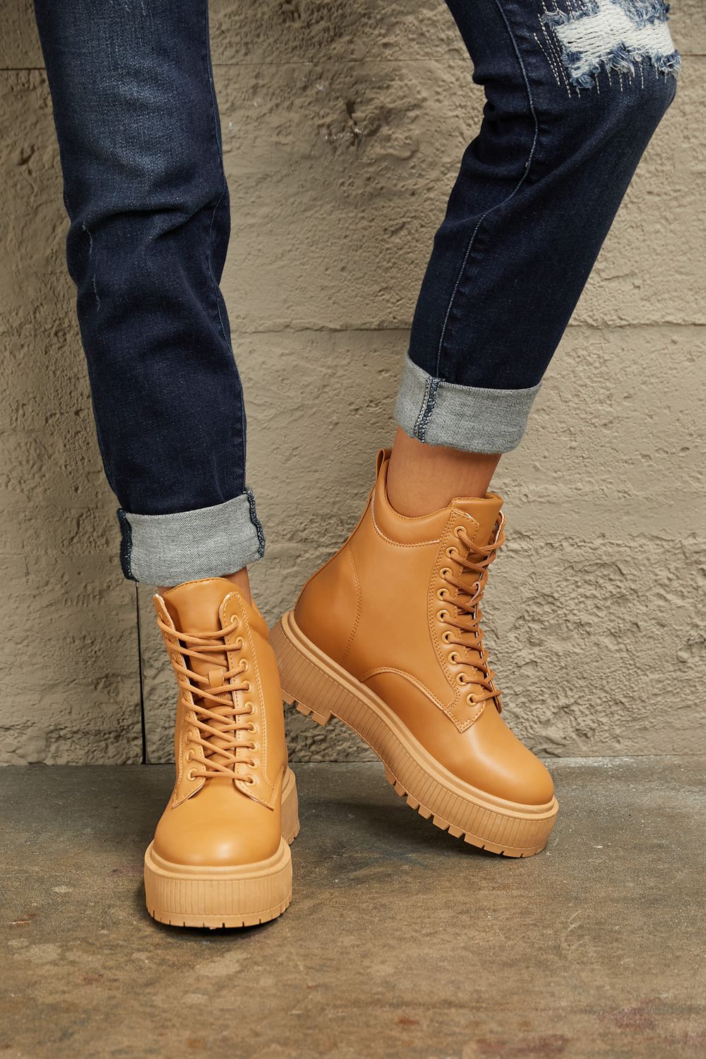 East Lion Corp Platform Combat Boots East Lion Corp Platform Combat Boots - TopFashionHQ