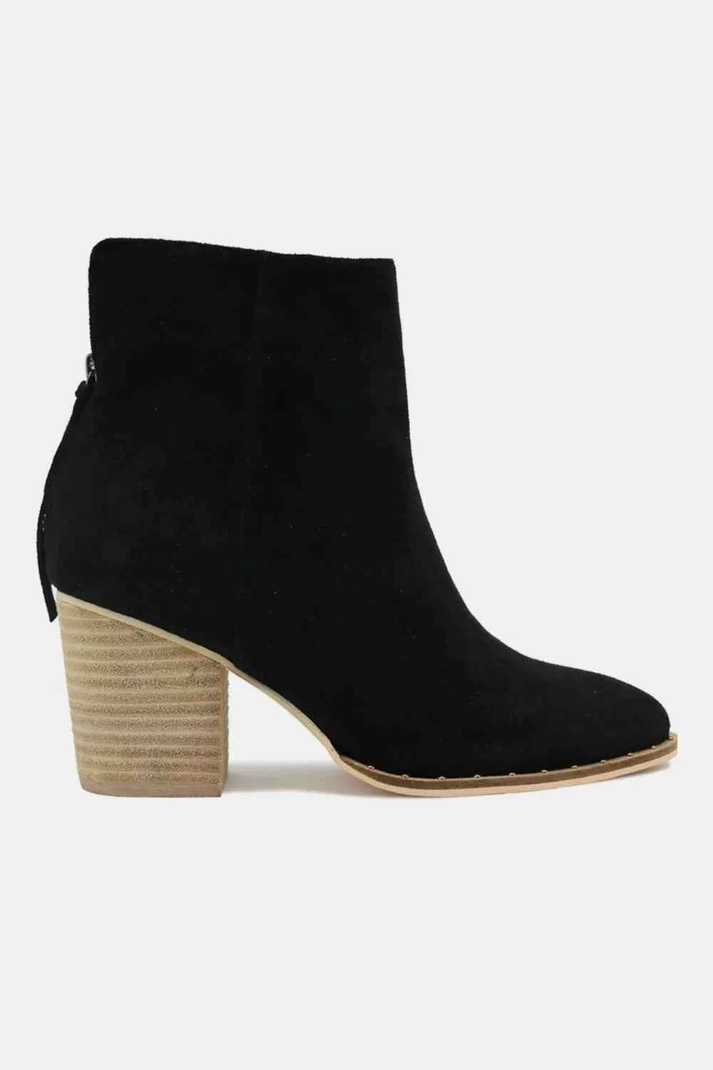 Beast Fashion Suede Point Toe Ankle Booties Beast Fashion Suede Point Toe Ankle Booties