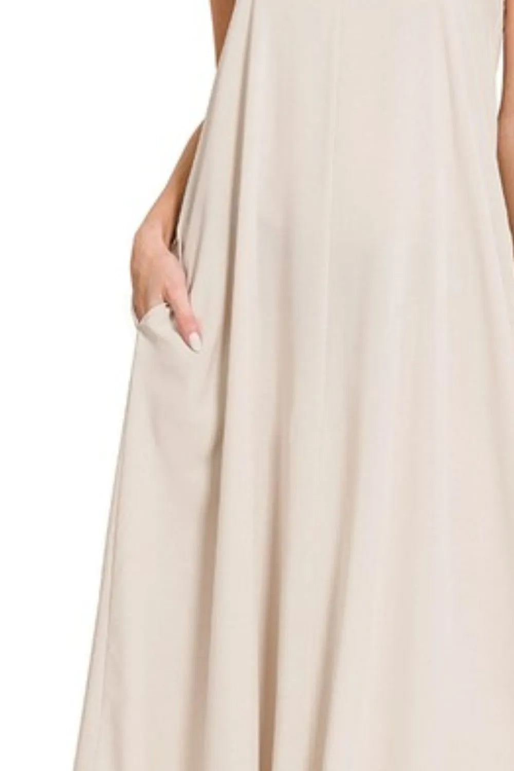 Zenana Woven Arc Hem Cami Dress With Flowy Pockets 952f4552-5bfb-452e-87c4-e902db64a507-Max-Origin