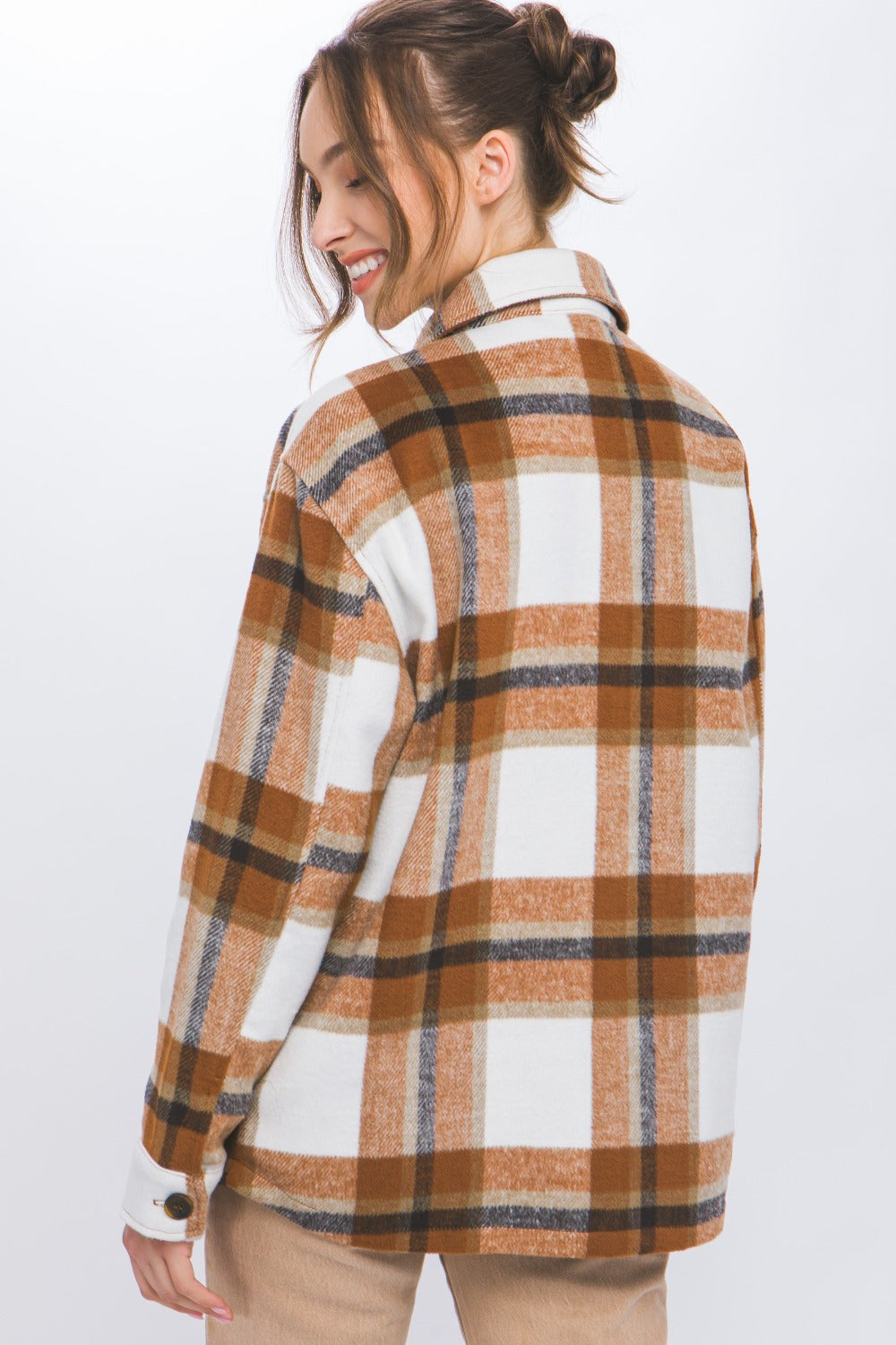 Love Tree Plaid Button Up Shacket Love Tree Plaid Button Up Shacket