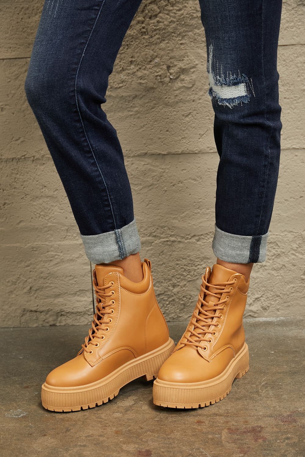 East Lion Corp Platform Combat Boots East Lion Corp Platform Combat Boots - TopFashionHQ