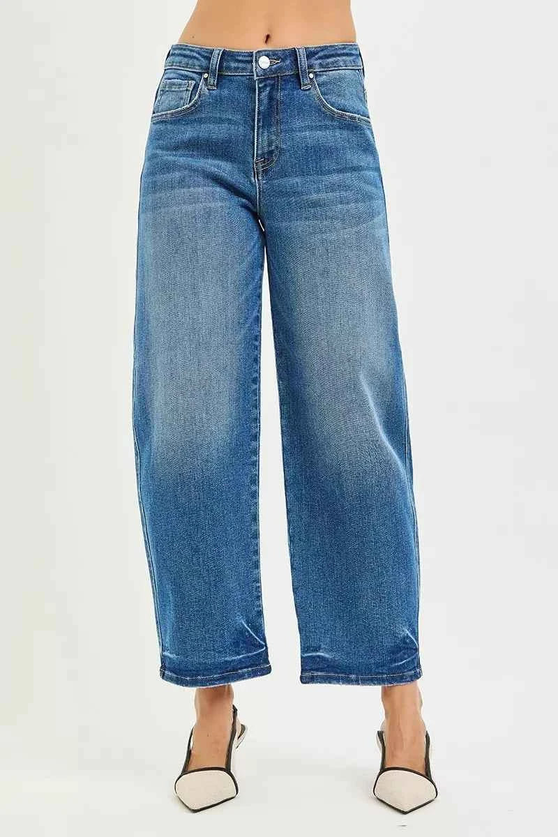 RISEN Slouchy Cropped Barrel Jeans RISEN Slouchy Cropped Barrel Jeans